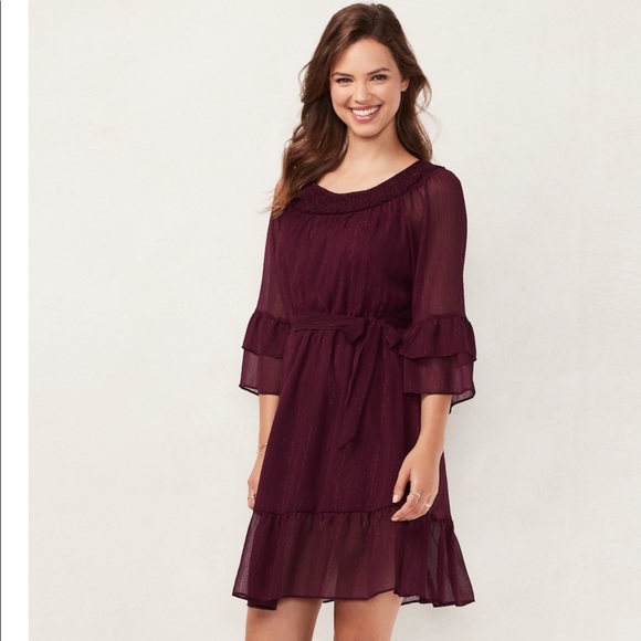 LC Lauren Conrad Dresses & Skirts - LC Lauren Conrad ruffle dress size small BNWT